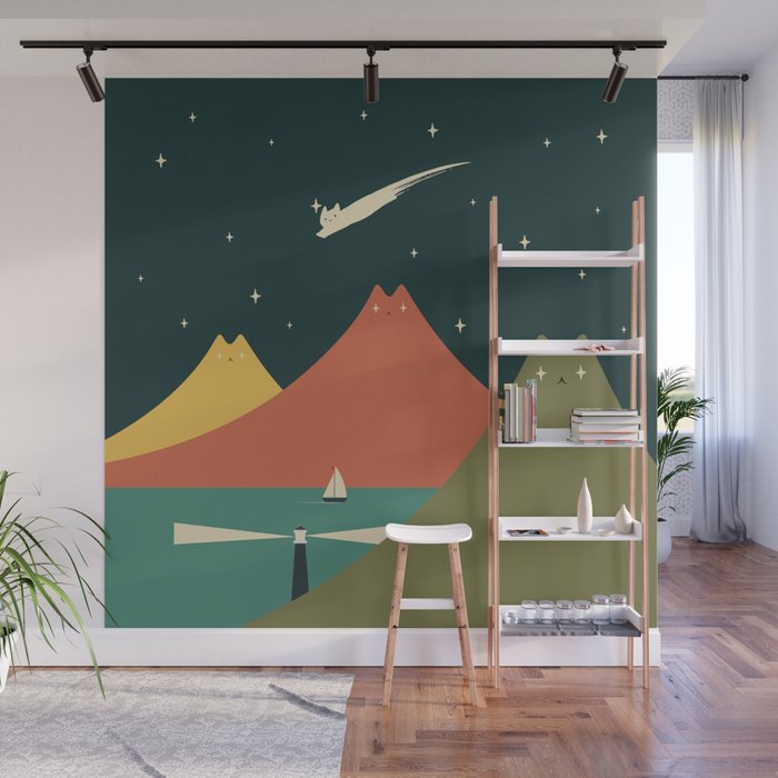 Cat Landscape 130 Wall Mural Gallery Image 1