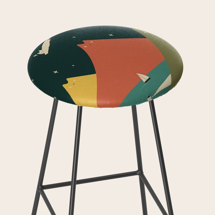Cat Landscape 130 Stool Gallery Image 2