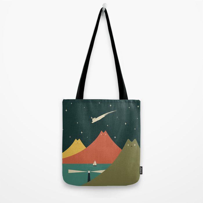 Cat Landscape 130 Tote Bag Gallery Image 2