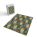 Little Camper - forest green and gold Jigsaw Puzzle Gallery Image 2