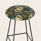 Little Camper - forest green and gold Stool Gallery Image 2
