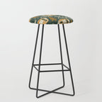 Little Camper - forest green and gold Stool Gallery Image 1