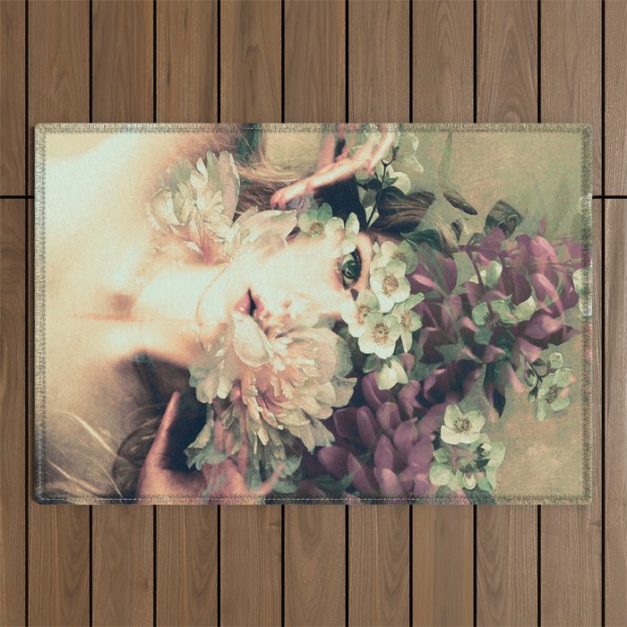 blooming Outdoor Rug Gallery Image 1