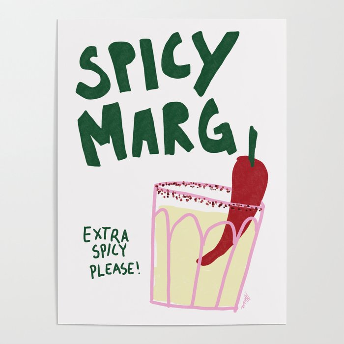 Spicy Margarita Cocktail Poster Gallery Image 1