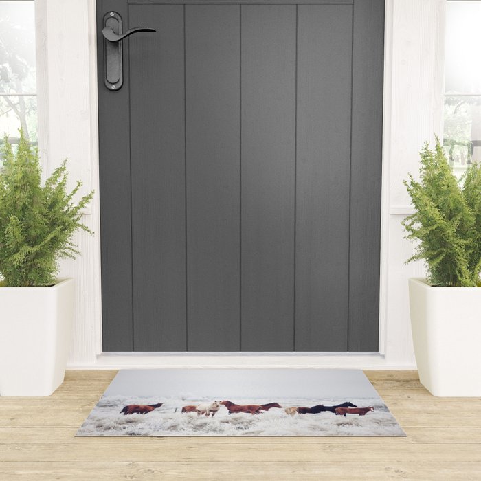 Winter Horseland Welcome Mat Gallery Image 3