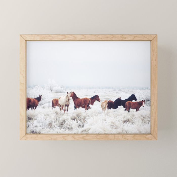 Winter Horseland Mini Art Print Gallery Image 1