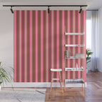Eclectic Stripes Vertical Pattern in Brown Pink Cream Wall Mural Gallery Image 1