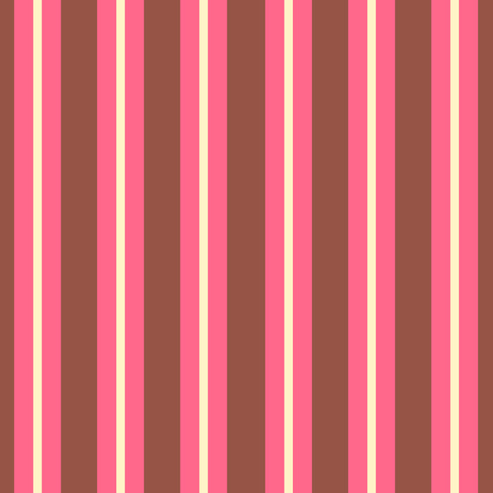 Eclectic Stripes Vertical Pattern in Brown Pink Cream Coffee Mug Gallery Image 2