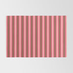 Eclectic Stripes Vertical Pattern in Brown Pink Cream Rug Gallery Image 2
