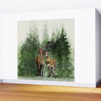 Deers in the Forest Wall Mural Gallery Image 2