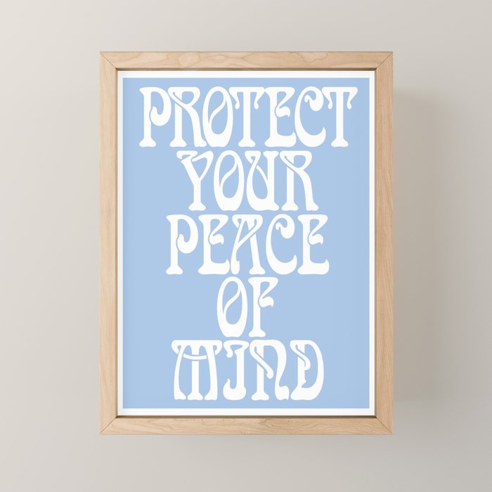 Protect Your Peace Poster Mini Art Print Gallery Image 1