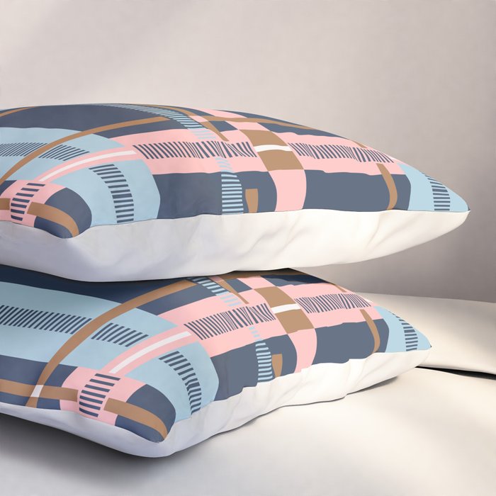 Dark Bold Linear Harmony Pillow Sham Gallery Image 3