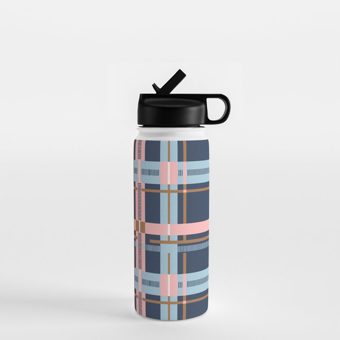 Dark Bold Linear Harmony Water Bottle Gallery Image 1