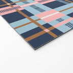 Dark Bold Linear Harmony Welcome Mat Gallery Image 2