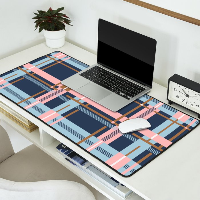 Dark Bold Linear Harmony Desk Mat Gallery Image 2
