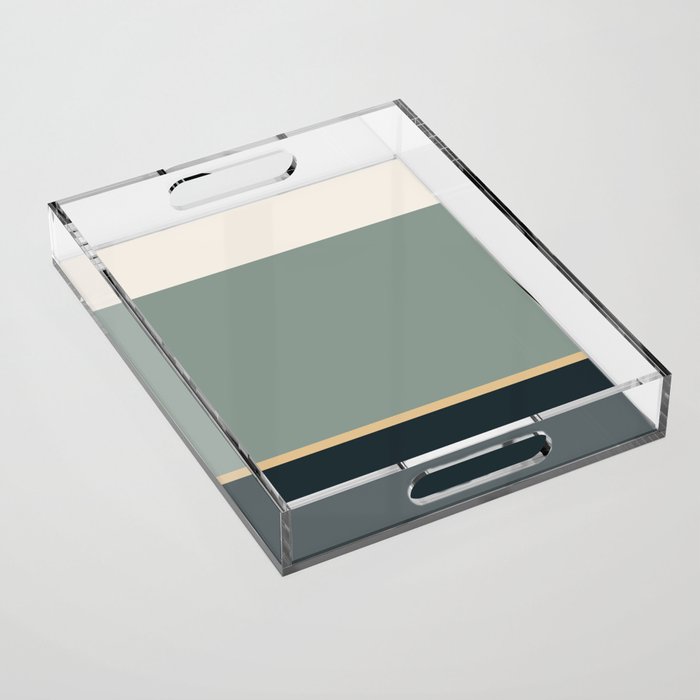 Contemporary Color Block LV Acrylic Tray Gallery Image 1