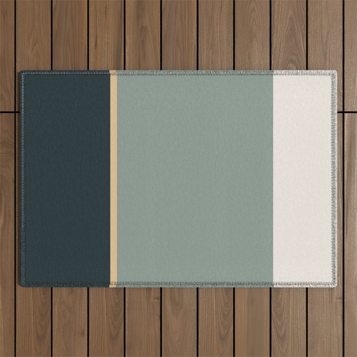 Contemporary Color Block LV Outdoor Rug Gallery Image 1