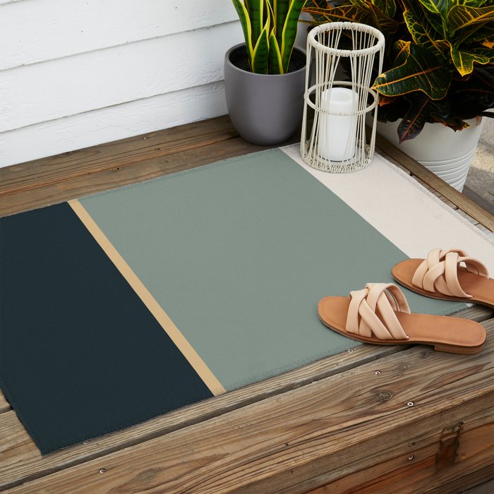 Contemporary Color Block LV Outdoor Rug Gallery Image 2