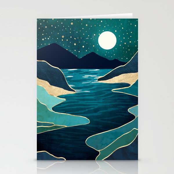 Moon Water Vista Stationery Card Gallery Image 1