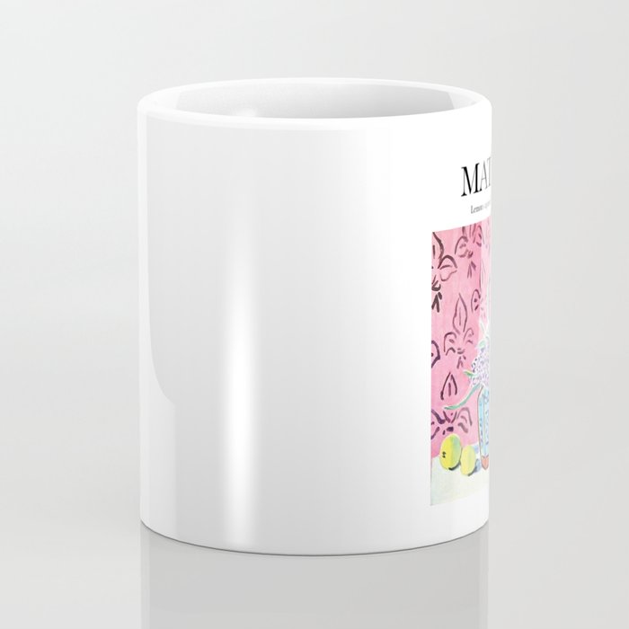 Lemons against Pink Background by Henri Matisse - Artwork Design Coffee Mug Gallery Image 4