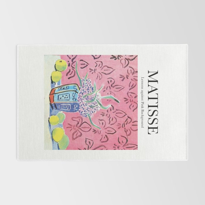 Lemons against Pink Background by Henri Matisse - Artwork Design Rug Gallery Image 2
