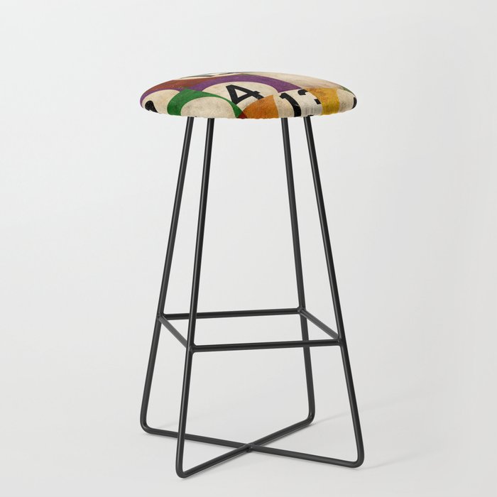 Billiards pool balls graphic art Stool Gallery Image 1
