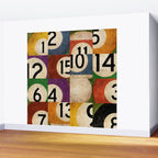 Billiards pool balls graphic art Wall Mural Gallery Image 2