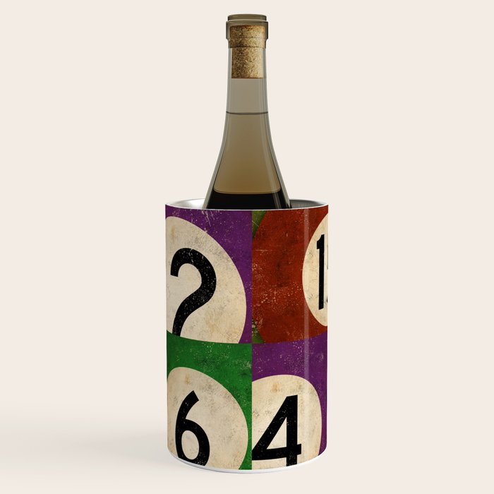 Billiards pool balls graphic art Wine Chiller Gallery Image 2