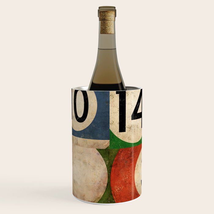 Billiards pool balls graphic art Wine Chiller Gallery Image 3