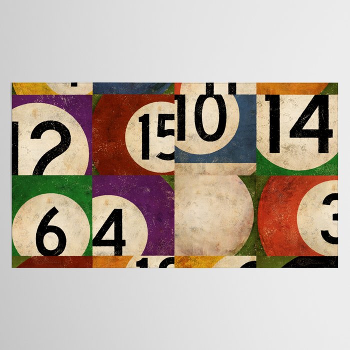 Billiards pool balls graphic art Tablecloth Gallery Image 2