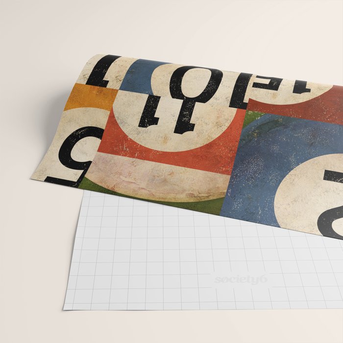 Billiards pool balls graphic art Wrapping Paper Gallery Image 2