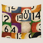 Billiards pool balls graphic art Wall Tapestry Gallery Image 4