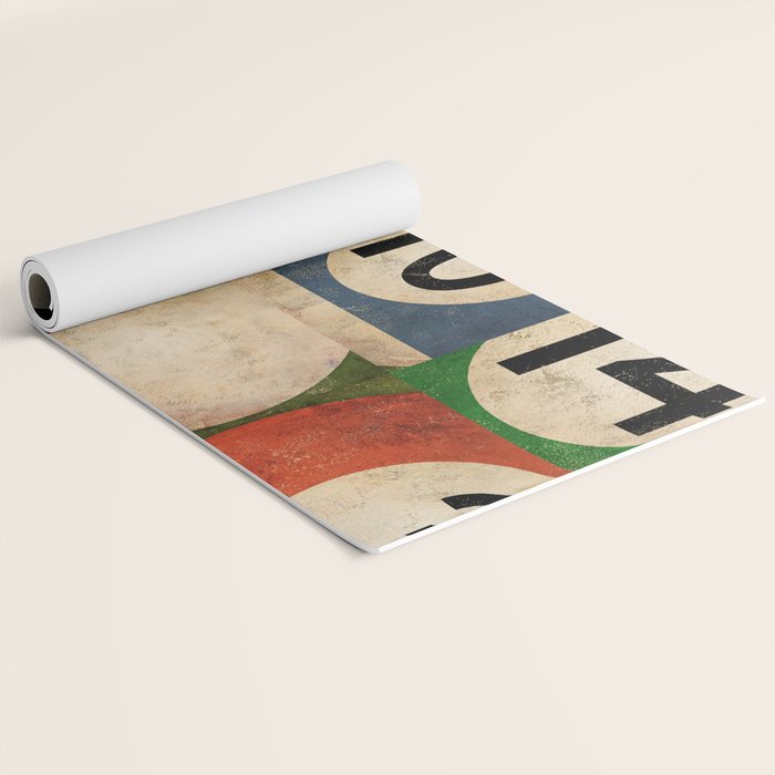 Billiards pool balls graphic art Yoga Mat Gallery Image 2