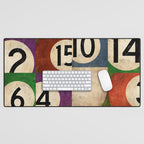 Billiards pool balls graphic art Desk Mat Gallery Image 1