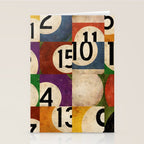 Billiards pool balls graphic art Stationery Card Gallery Image 2