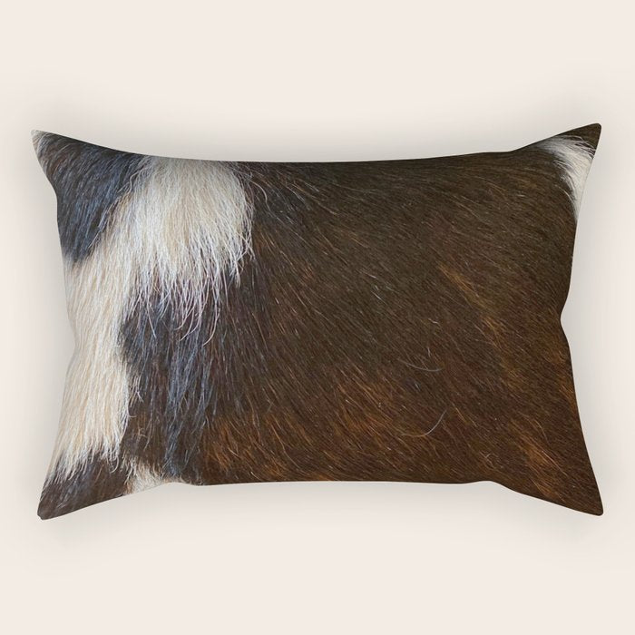 Cowhide Farmhouse Decor  Rectangular Pillow Gallery Image 1