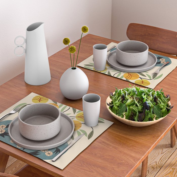 Painted Vase Blooms Placemat Gallery Image 2