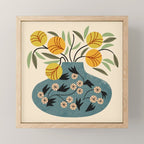 Painted Vase Blooms Mini Art Print Gallery Image 1
