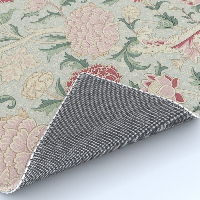 William Morris Vintage Cray Duck Egg Pink Rug Gallery Image 4