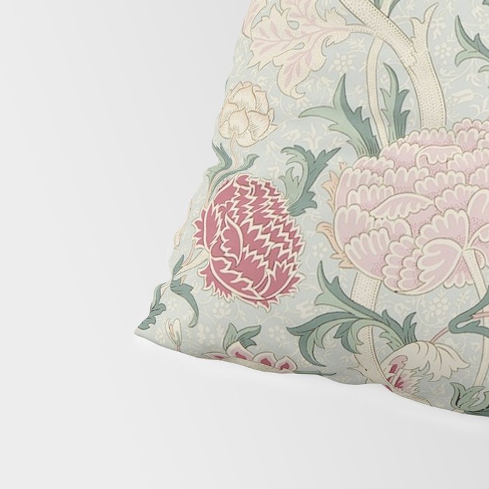 William Morris Vintage Cray Duck Egg Pink Pillow Sham Gallery Image 4