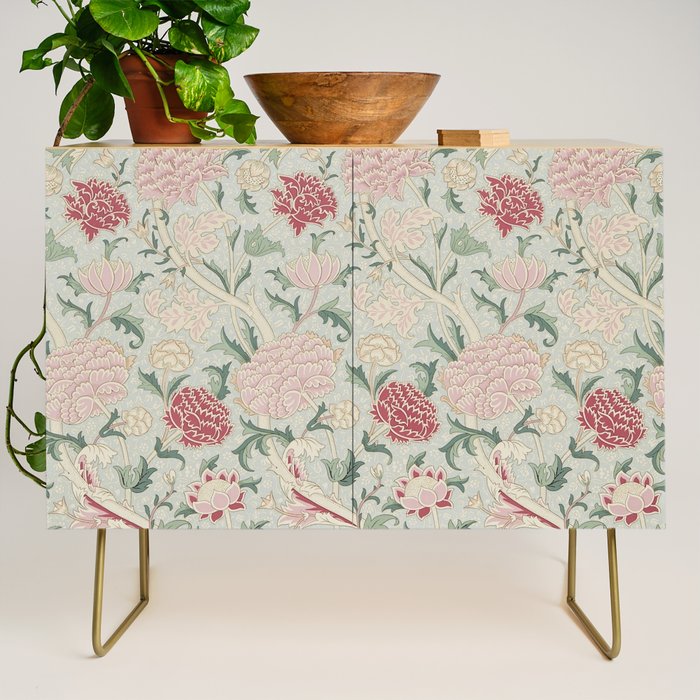 William Morris Vintage Cray Duck Egg Pink Credenza Gallery Image 1