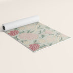 William Morris Vintage Cray Duck Egg Pink Yoga Mat Gallery Image 2
