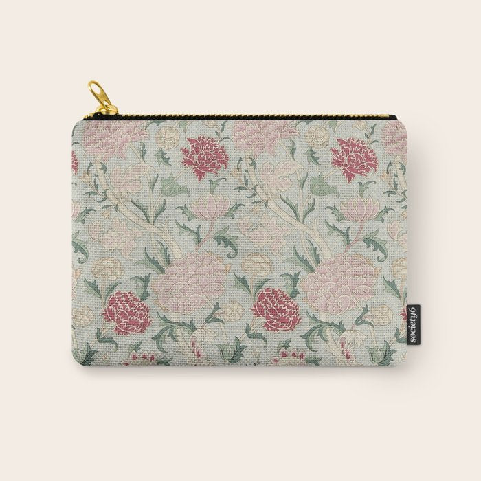 William Morris Vintage Cray Duck Egg Pink Carry All Pouch Gallery Image 1