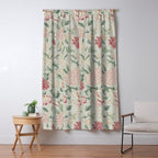 William Morris Vintage Cray Duck Egg Pink Window Curtain Gallery Image 5