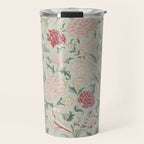William Morris Vintage Cray Duck Egg Pink Travel Mug Gallery Image 1
