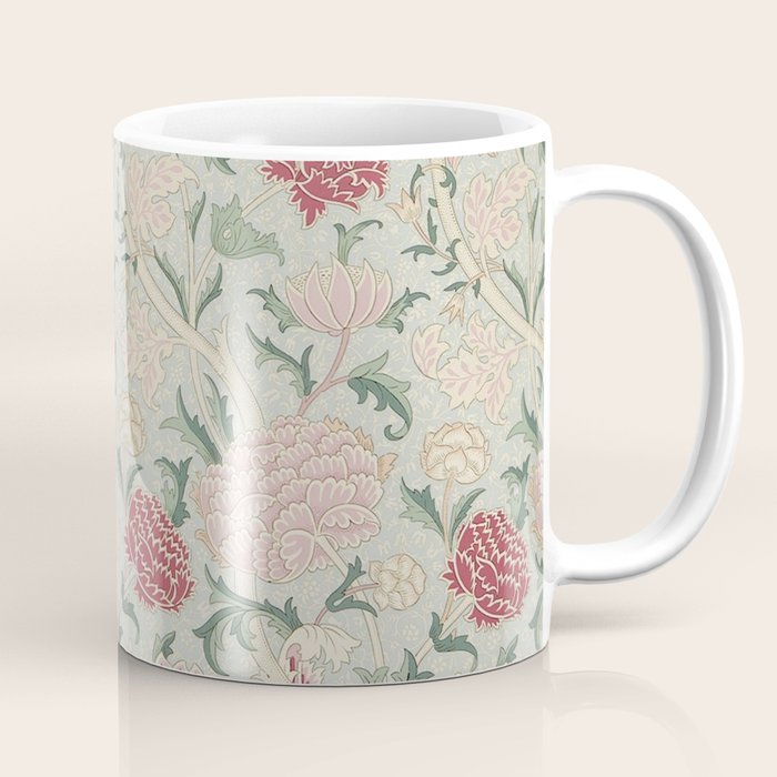 William Morris Vintage Cray Duck Egg Pink Coffee Mug Gallery Image 1