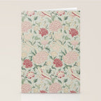 William Morris Vintage Cray Duck Egg Pink Stationery Card Gallery Image 2