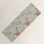 William Morris Vintage Cray Duck Egg Pink Yoga Mat Gallery Image 1