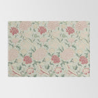 William Morris Vintage Cray Duck Egg Pink Rug Gallery Image 2