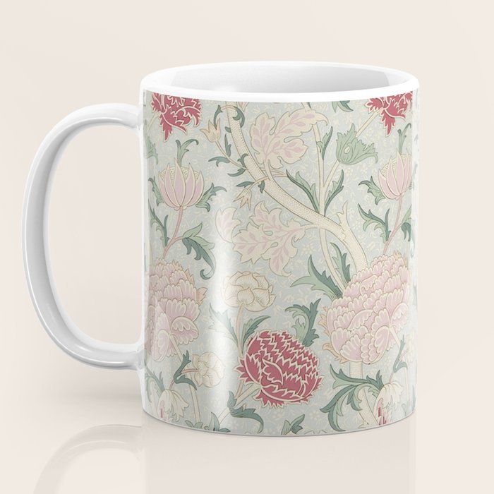 William Morris Vintage Cray Duck Egg Pink Coffee Mug Gallery Image 3